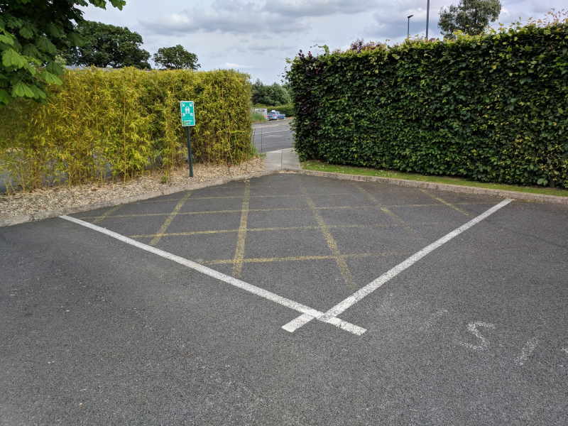 Analox, Stokesley - Car park line markings - Before 2