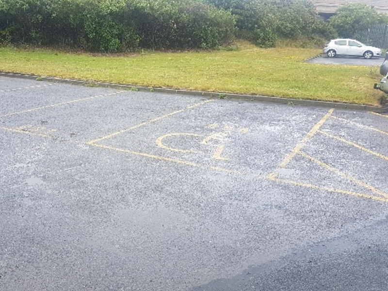 DVSA, Hartlepool - Parking bay markings - Before 2