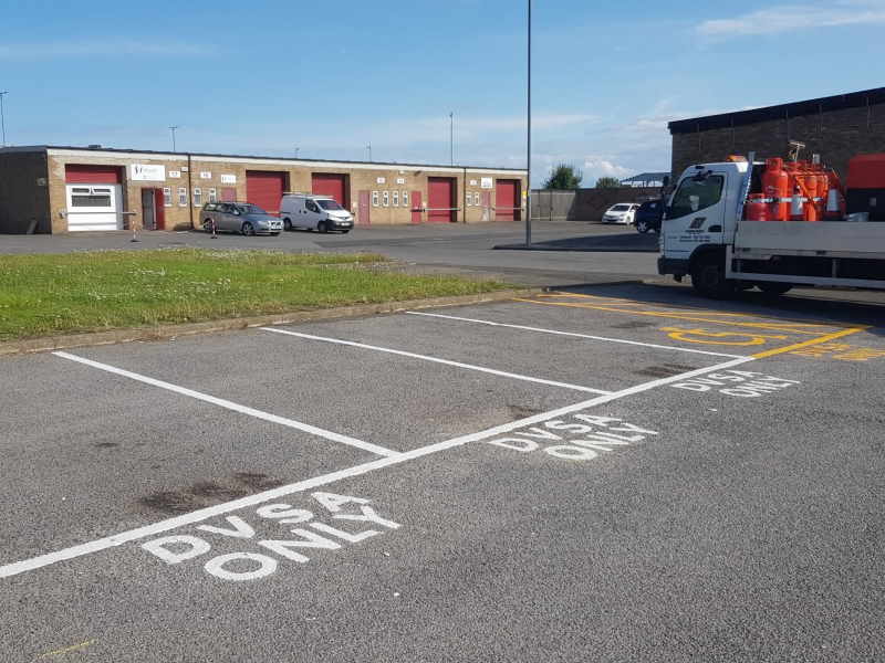DVSA, Hartlepool - Parking bay markings - After 1