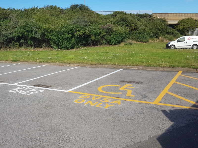 DVSA, Hartlepool - Parking bay markings - After  2