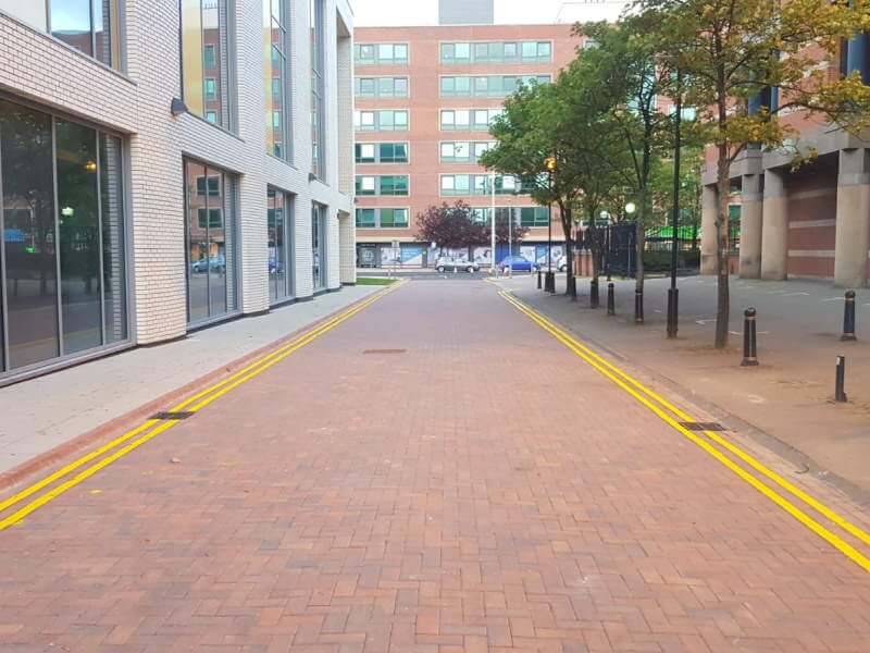 Elm Street, Middlesbrough - Double yellow lining 2
