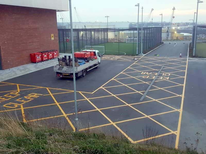 Road marking contractors in Sunderland