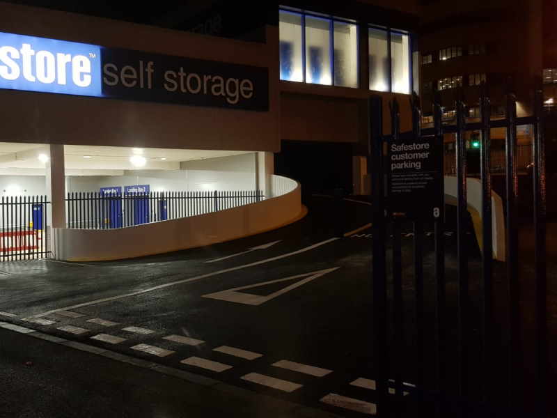 Safestore, Newcastle - give way junction markings 2